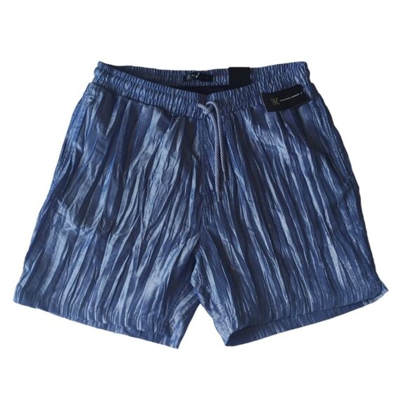 INC International Concepts, Polyester and nylon shorts, blue, for men, size M. - Picture 1 of 10